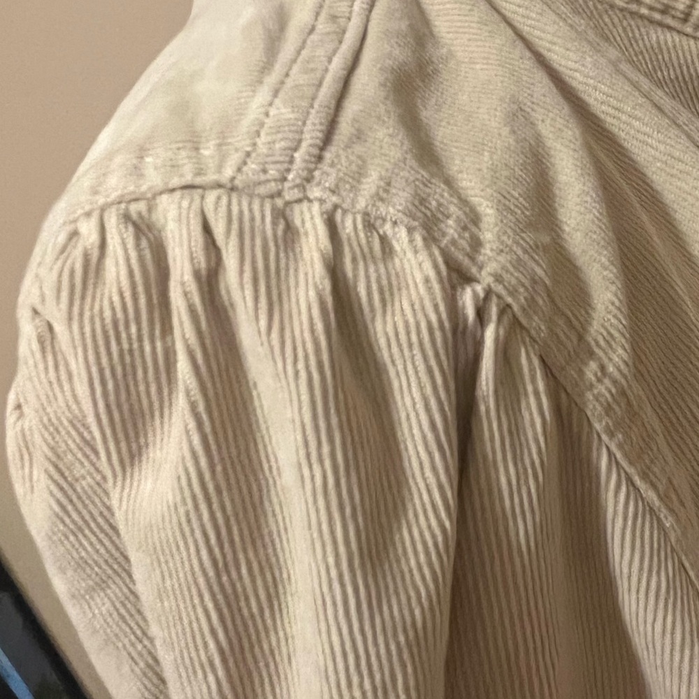 Gap Cream Corduroy jeanstyle Jacket, size Large - Picture 5 of 12